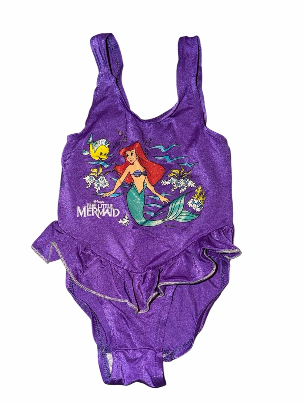 Vintage Candlesticks Disney’s The Little Mermaid Purple Ariel One-Piece Swimsuit